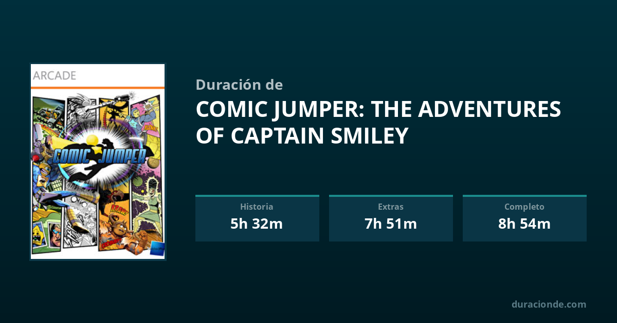 Captain Smiley ¿Cuánto dura Comic Jumper: The Adventures of Captain Smiley? | DuracionDe
