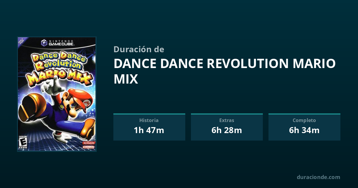 Mario Mix ¿Cuánto dura Dance Dance Revolution Mario Mix? | DuracionDe