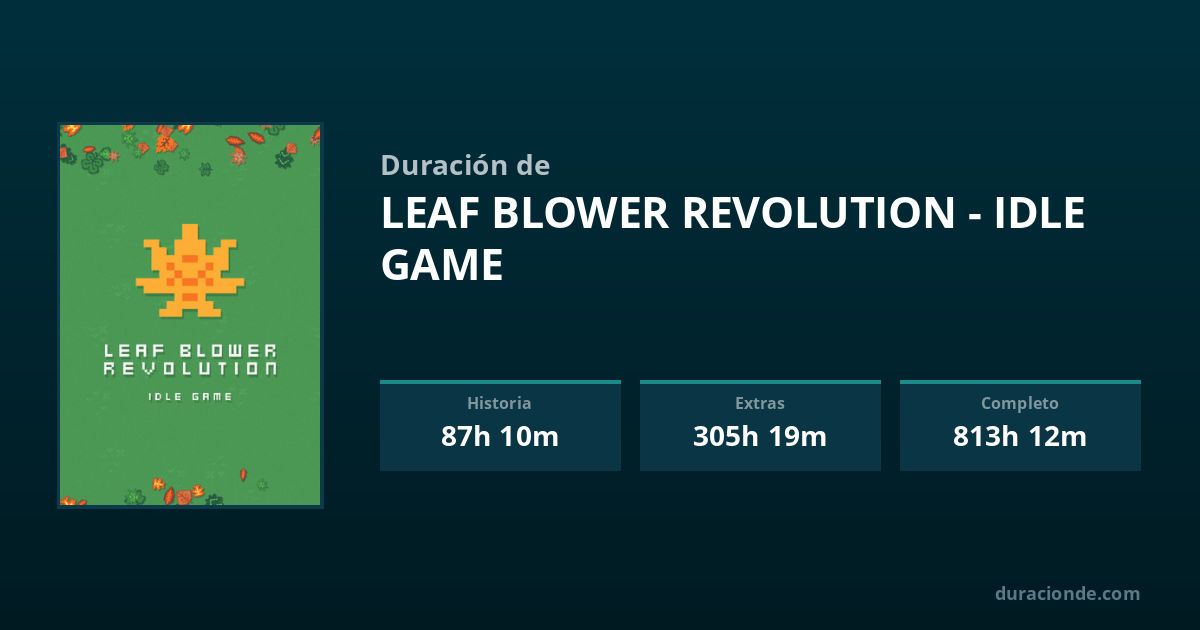 ¿Cuánto dura Leaf Blower Revolution - Idle Game? | DuracionDe