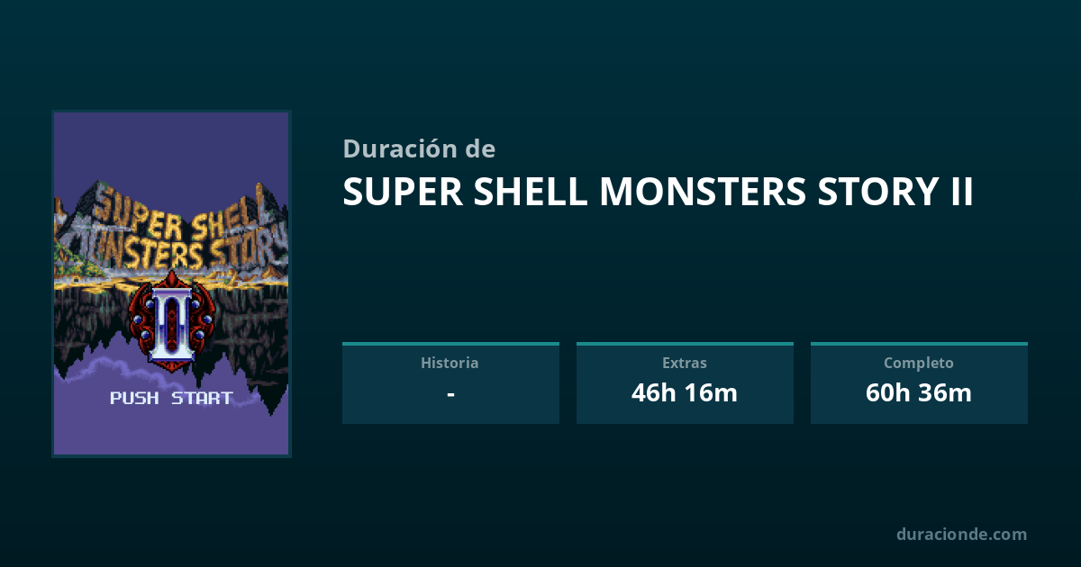 ¿Cuánto dura Super Shell Monsters Story II? | DuracionDe