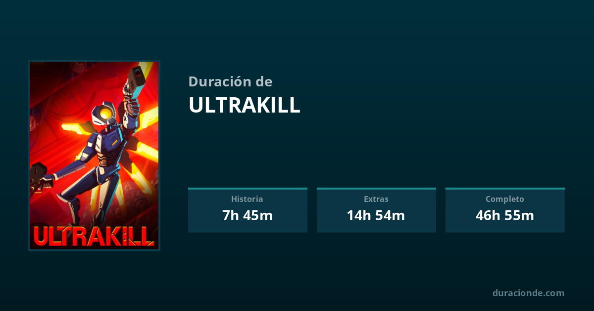Ultra Kill Timer ¿Cuánto dura ULTRAKILL? | DuracionDe