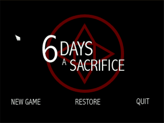 Carátula de 6 Days a Sacrifice