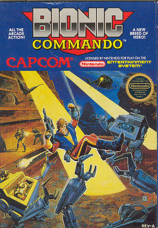 Carátula de Bionic Commando (1988)