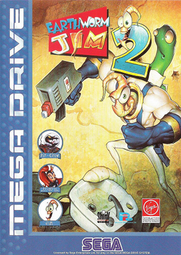 Carátula de Earthworm Jim 2