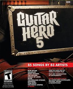 Carátula de Guitar Hero 5
