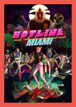 Carátula de Hotline Miami