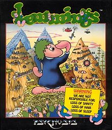 Carátula de Lemmings (1991)