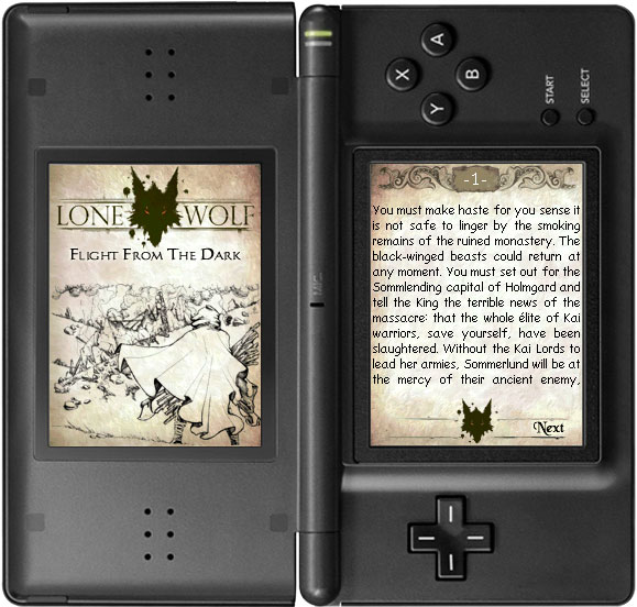 Carátula de Joe Dever's Lone Wolf - Book I: Flight From The Dark