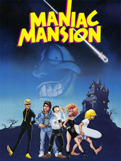 Carátula de Maniac Mansion