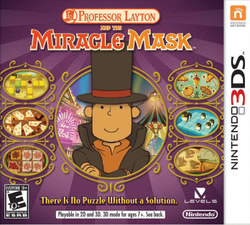 Carátula de Professor Layton and the Miracle Mask