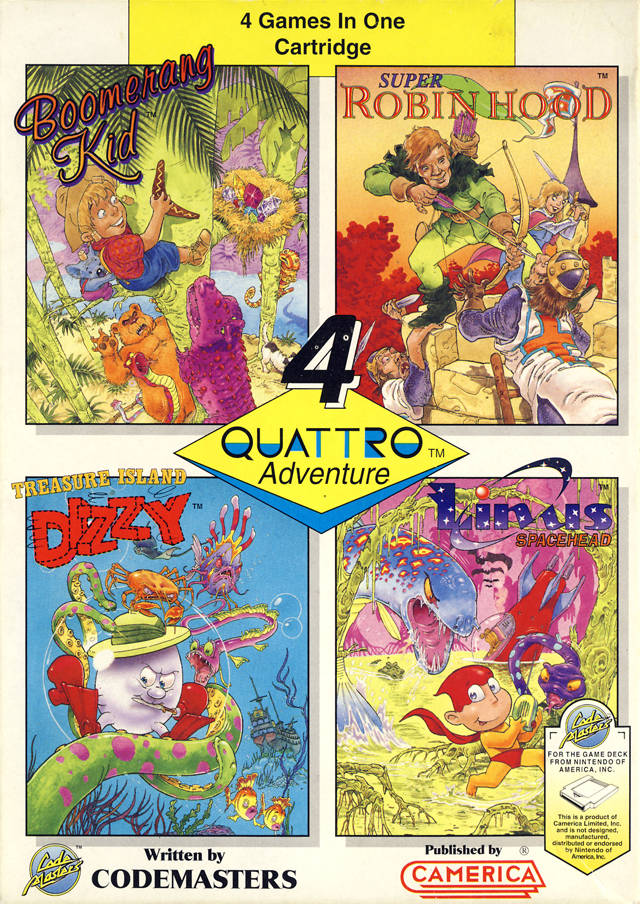 Carátula de Quattro Adventure