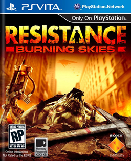 Carátula de Resistance: Burning Skies