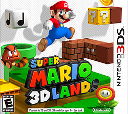 Carátula de Super Mario 3D Land