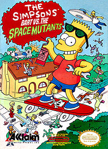 Carátula de The Simpsons: Bart vs. the Space Mutants