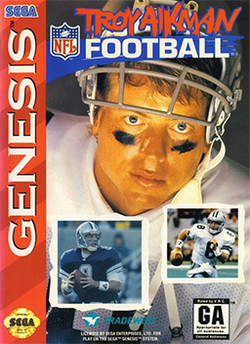 Carátula de Troy Aikman NFL Football