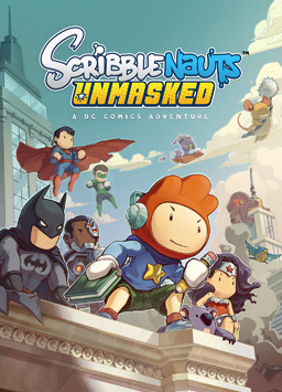 Carátula de Scribblenauts Unmasked: A DC Comics Adventure