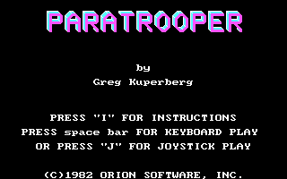 Carátula de Paratrooper (1982)