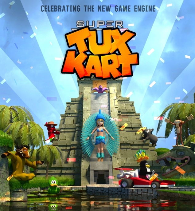 Carátula de SuperTuxKart
