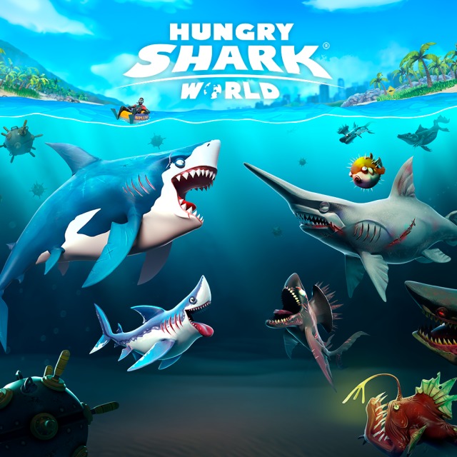 Carátula de Hungry Shark World