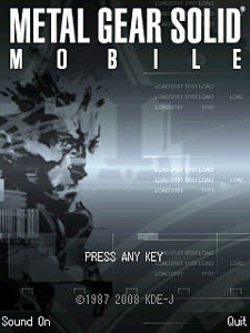 Carátula de Metal Gear Solid Mobile