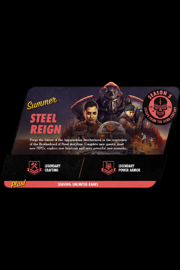 Carátula de Fallout 76 - Steel Reign