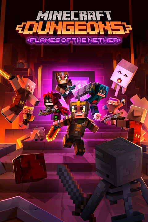 Carátula de Minecraft Dungeons: Flames of the Nether