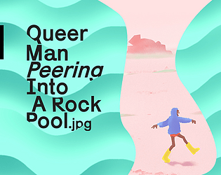 Carátula de Queer Man Peering Into A Rock Pool.jpg