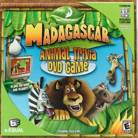 Carátula de Madagascar Animal Trivia DVD Game