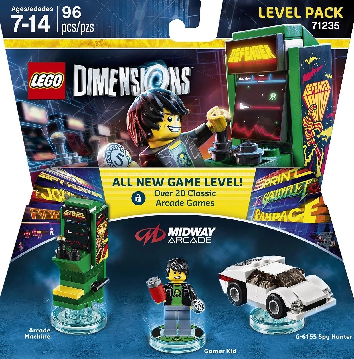 Carátula de LEGO Dimensions: Midway Arcade Level Pack