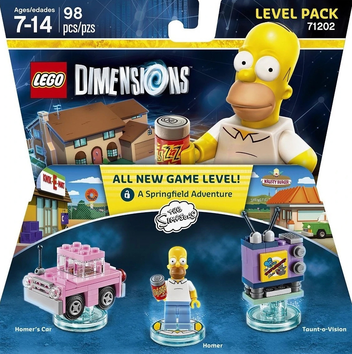 Carátula de LEGO Dimensions: The Simpsons Level Pack