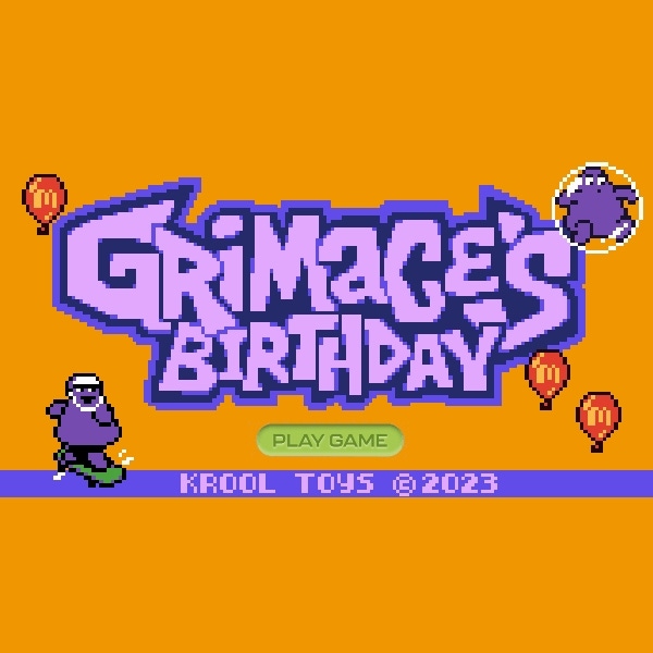 Carátula de Grimace's Birthday