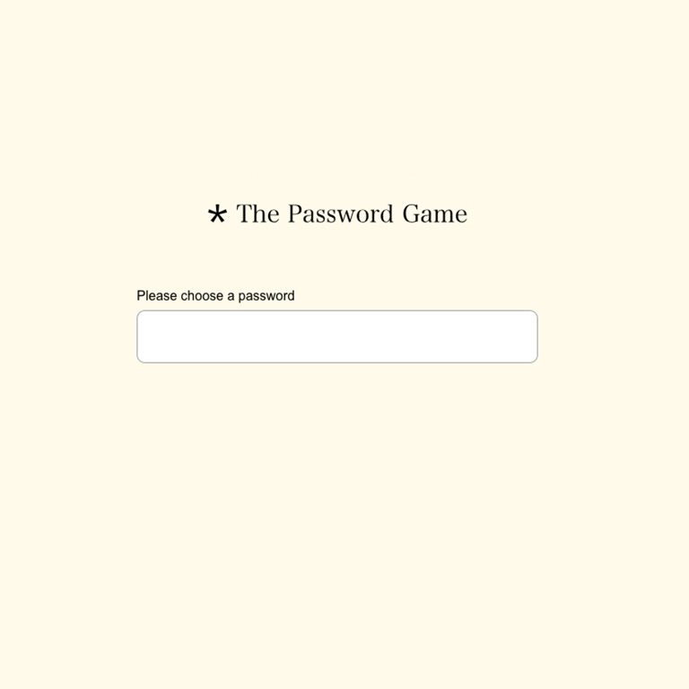 Carátula de The Password Game