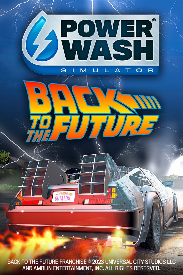 Carátula de PowerWash Simulator - Back to the Future Special Pack