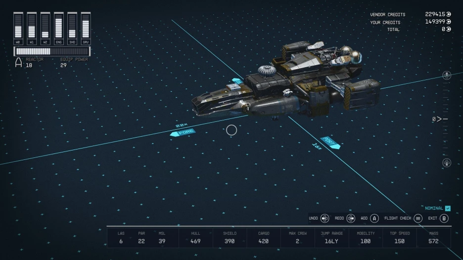 Naves destacadas de Starfield: Características y limitaciones 4