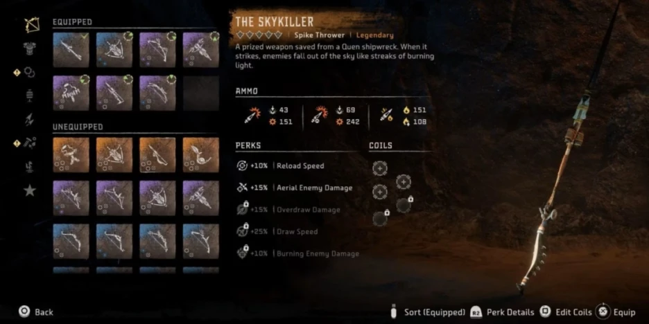 Mejores armas legendarias en Horizon Forbidden West 5
