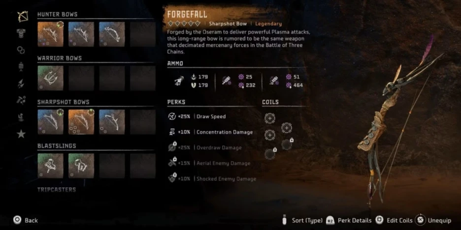 Mejores armas legendarias en Horizon Forbidden West 6