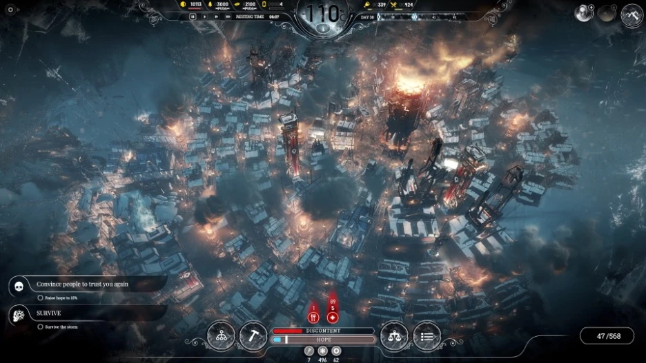 Consejos esenciales para sobrevivir en Frostpunk 2