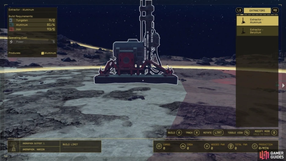 Guía de puestos avanzados en Starfield: construir bases 6