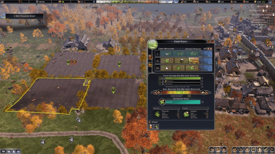 Guía de cultivo rentable en Farthest Frontier 2