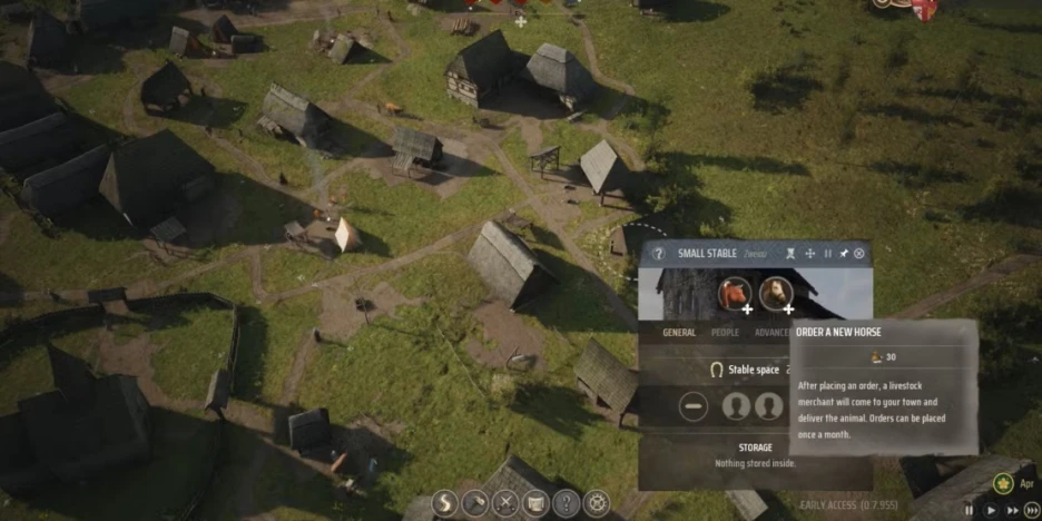 Guía de caballos y bueyes en Manor Lords 1