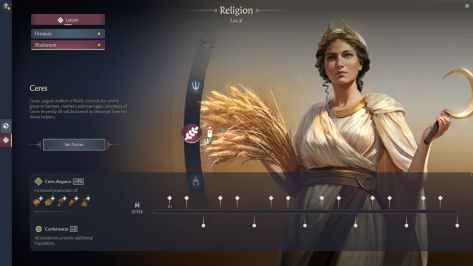 Guía de religión en Anno 117: dioses y devoción 1