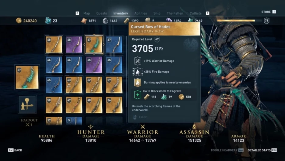 Mejores armas y equipo en Assassins Creed Odyssey 4