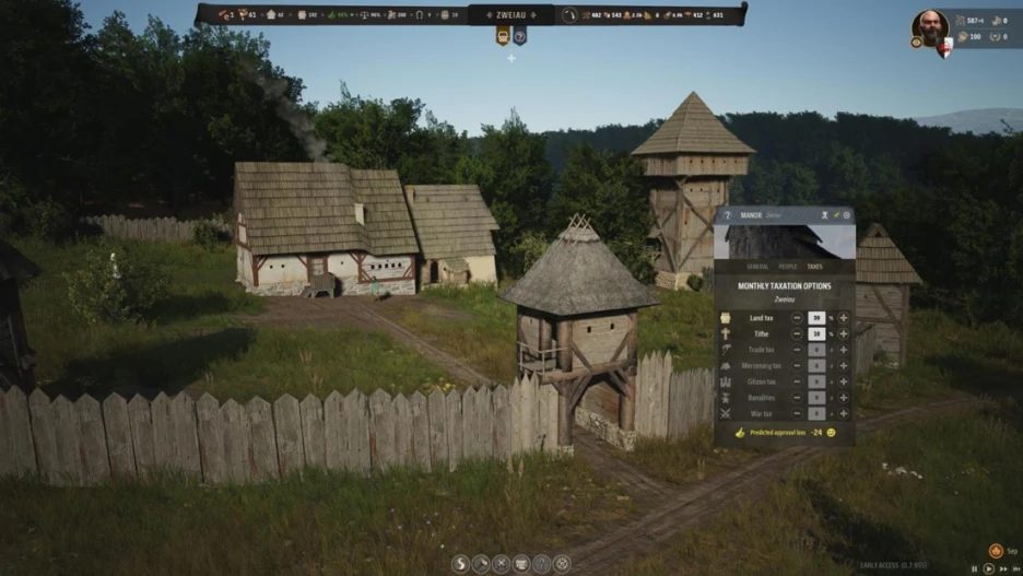 Guía de dinero en Manor Lords: riqueza y tesorería 3