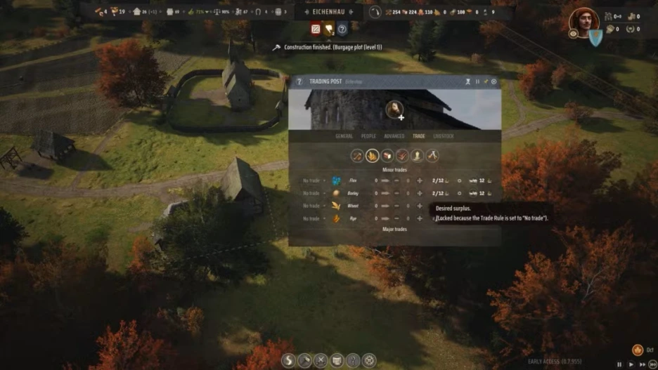 Guía de comercio en Manor Lords: rutas y reglas 3