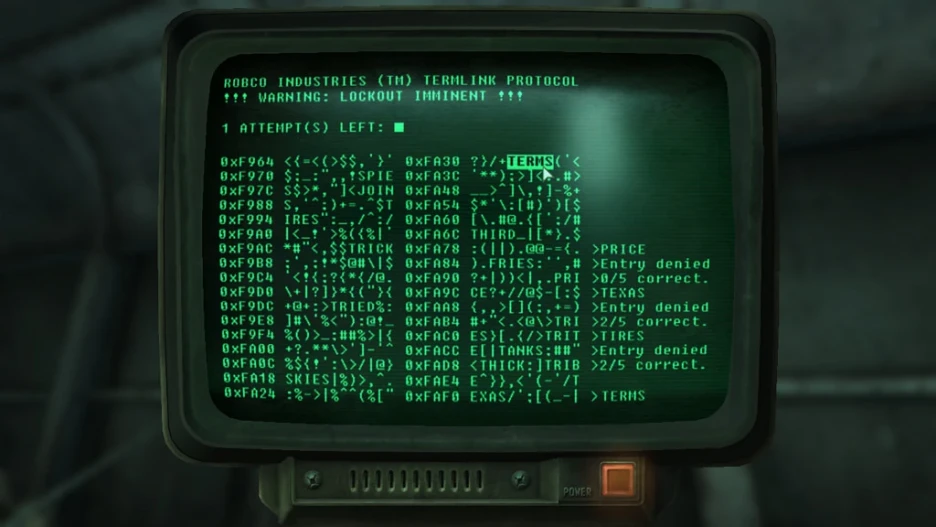 Guía de hackeo de terminales en Fallout 4 1