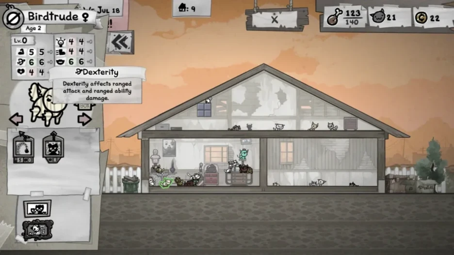 Estadísticas de Mewgenics: guía para mejorar linaje 2