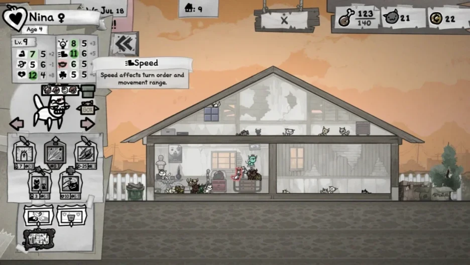 Estadísticas de Mewgenics: guía para mejorar linaje 5